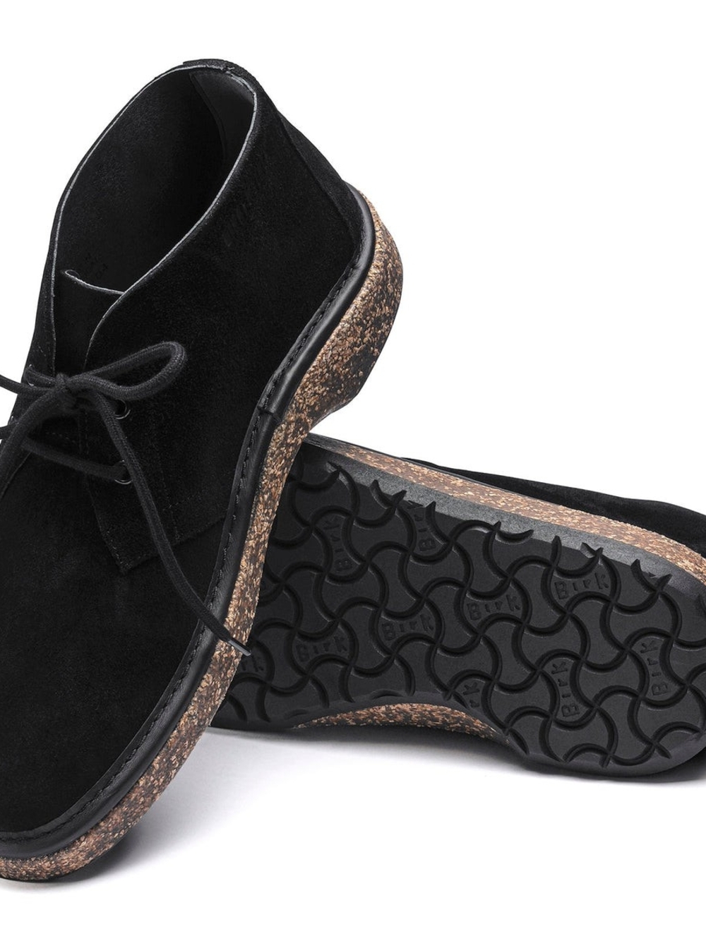 Men's/Women's Black Suede Lace-Up Chukka Boots